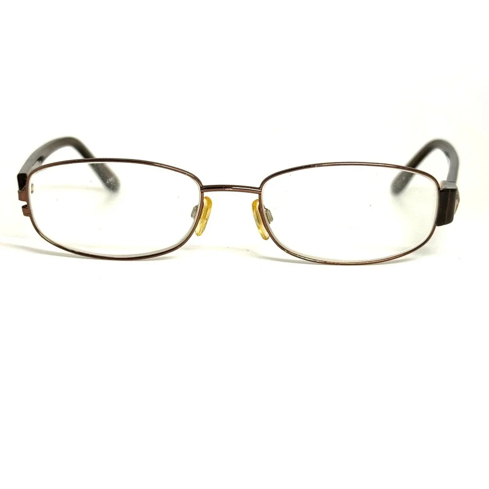 Zyloware 186 Brown Metal Oval Eyeglass Frames 54-17-140 Full Rim Eyewear